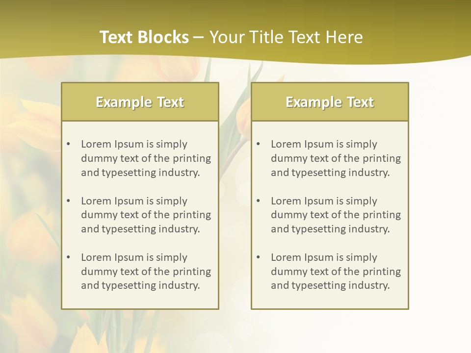Petals Living Plant Agriculture PowerPoint Template