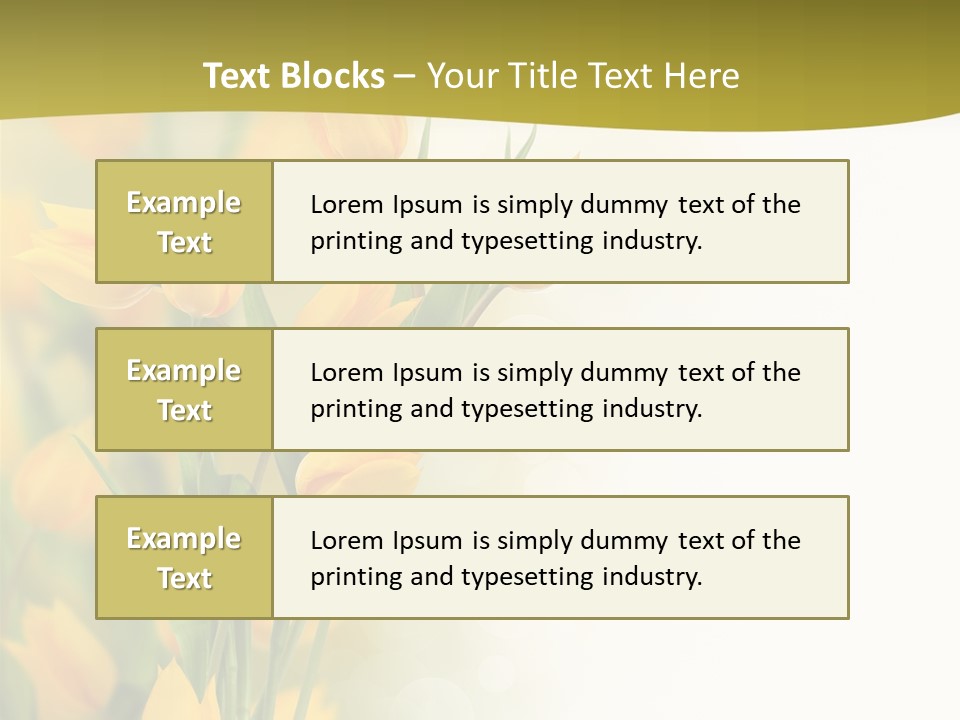 Petals Living Plant Agriculture PowerPoint Template