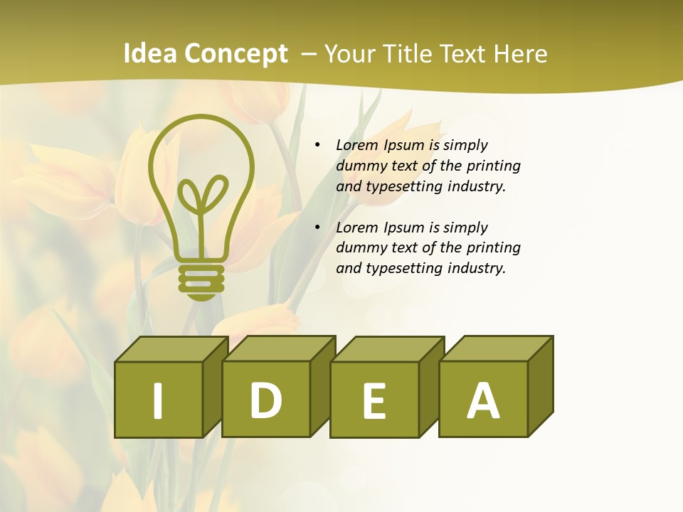 Petals Living Plant Agriculture PowerPoint Template