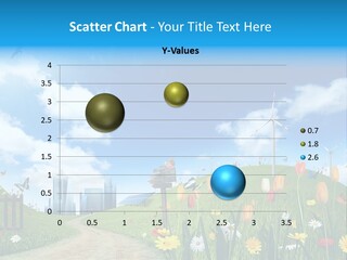 Cloud Camomile Photovoltaic PowerPoint Template