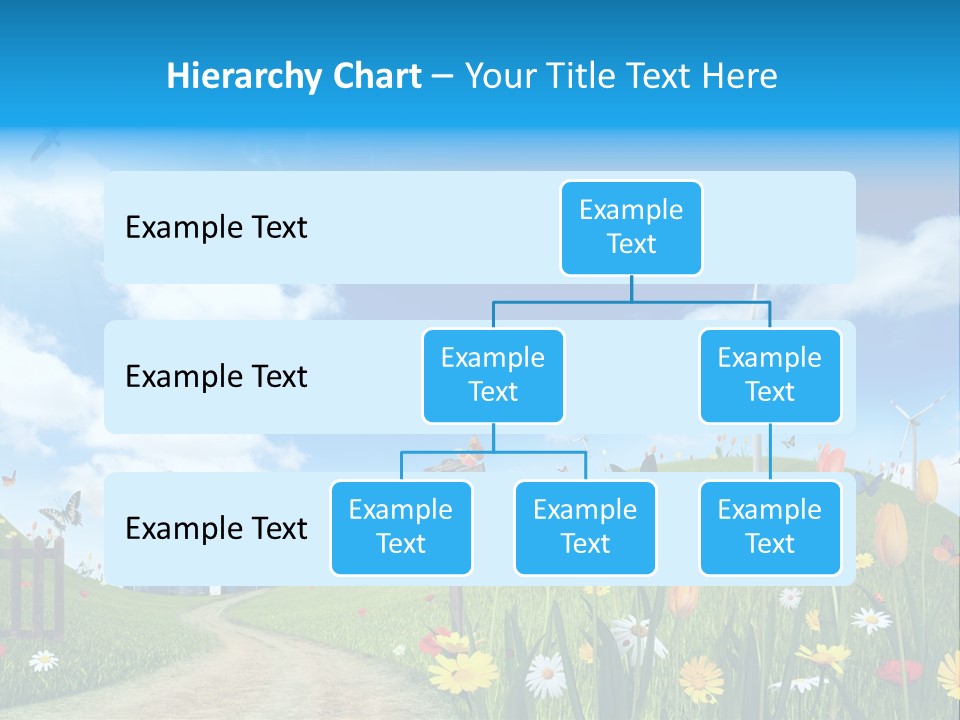 Cloud Camomile Photovoltaic PowerPoint Template