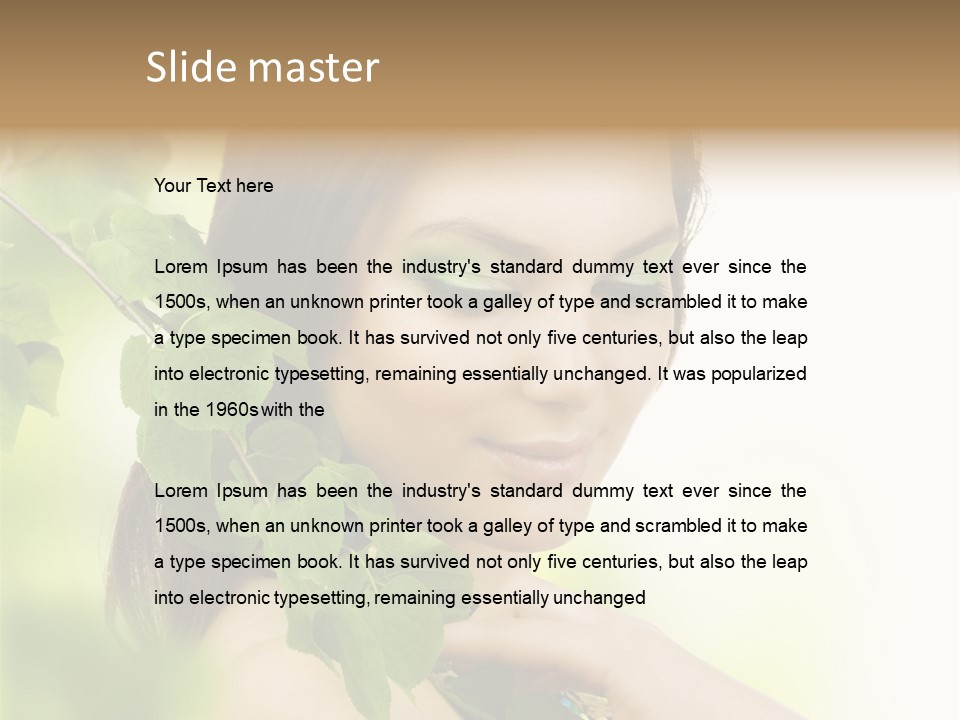 Make Up Perfect Eye PowerPoint Template