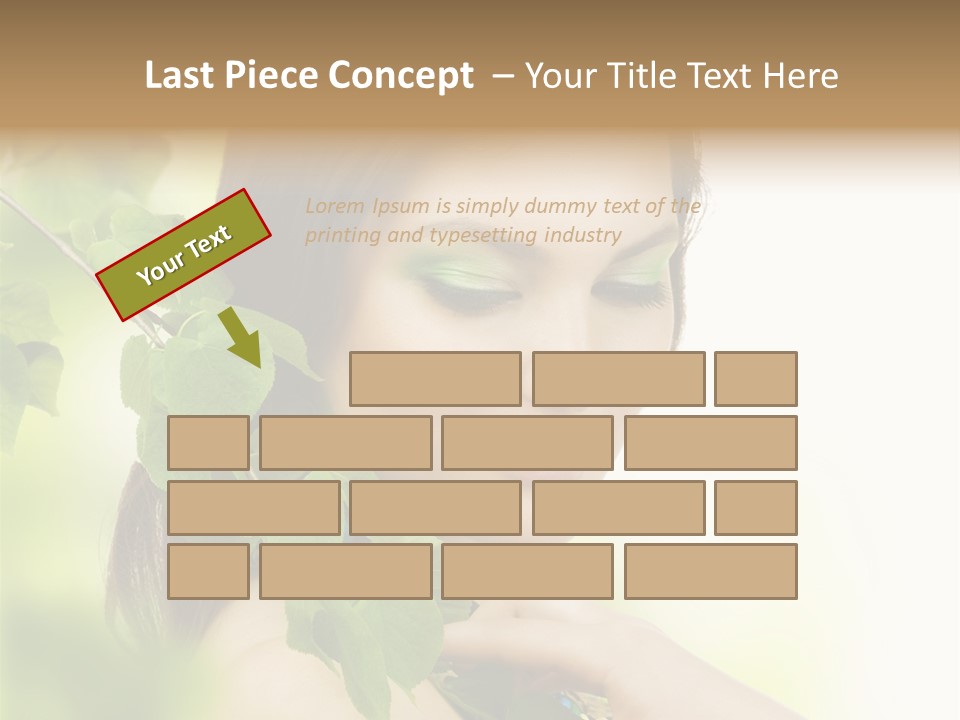 Make Up Perfect Eye PowerPoint Template