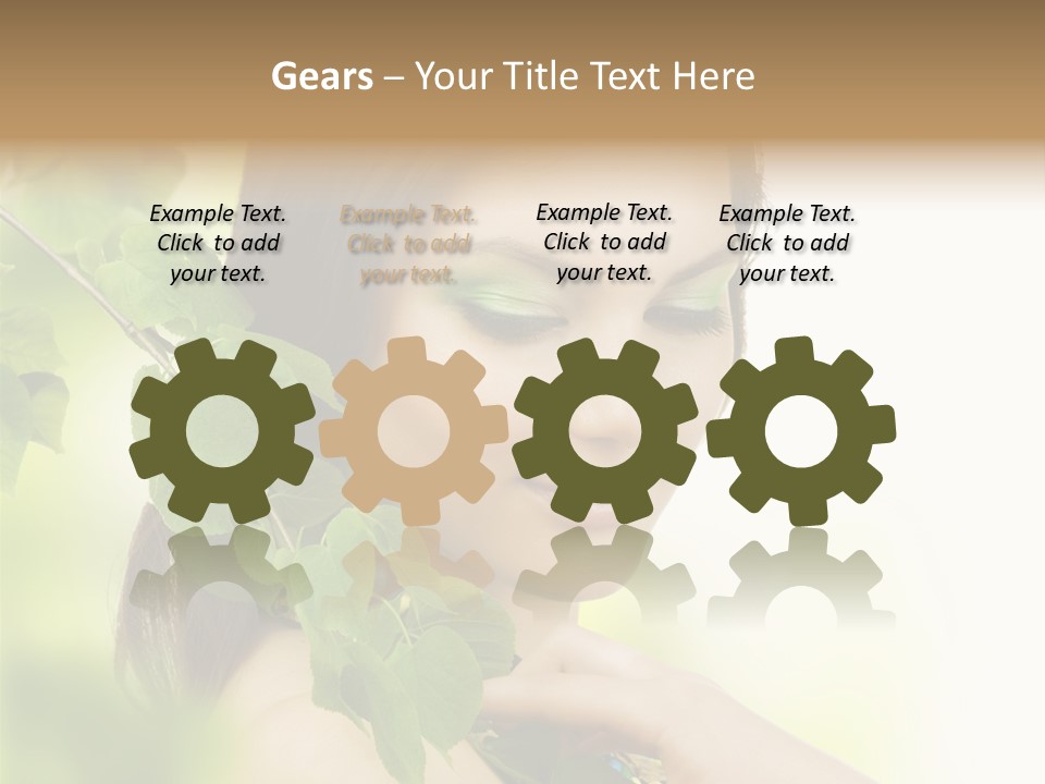 Make Up Perfect Eye PowerPoint Template