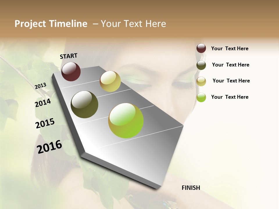 Make Up Perfect Eye PowerPoint Template
