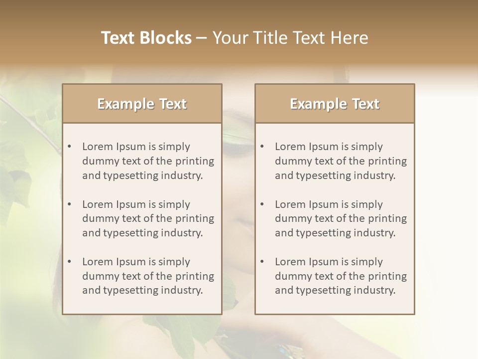 Make Up Perfect Eye PowerPoint Template