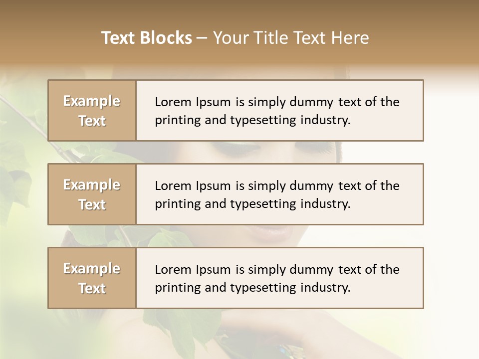 Make Up Perfect Eye PowerPoint Template