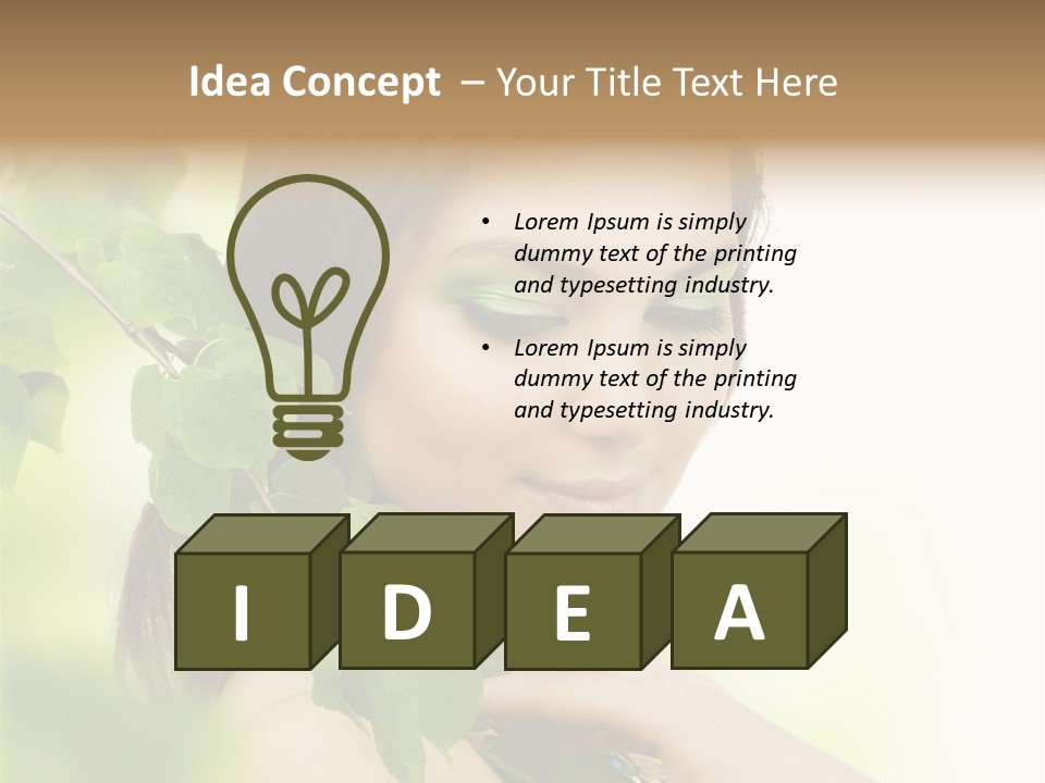 Make Up Perfect Eye PowerPoint Template