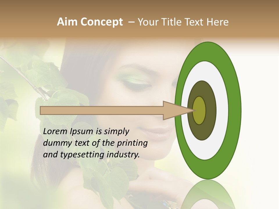 Make Up Perfect Eye PowerPoint Template