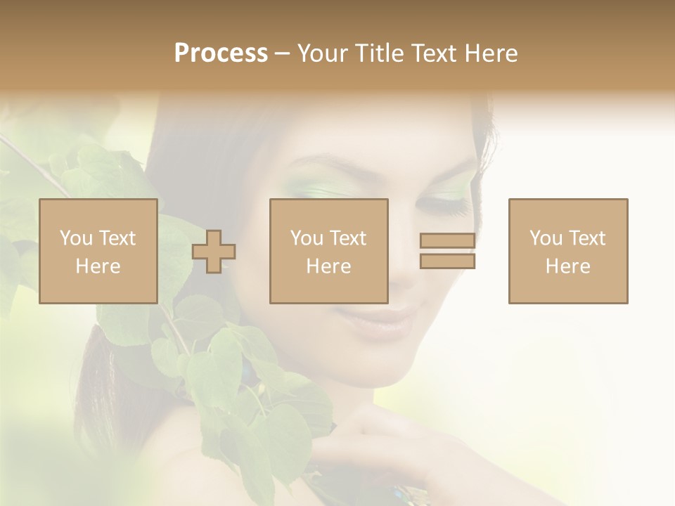 Make Up Perfect Eye PowerPoint Template