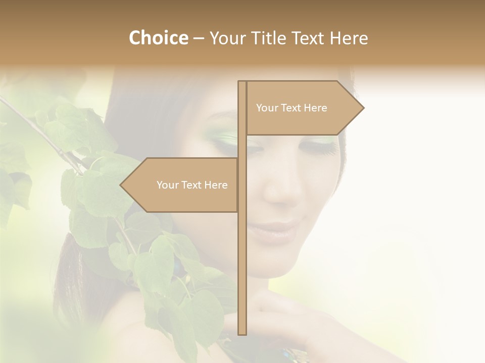 Make Up Perfect Eye PowerPoint Template