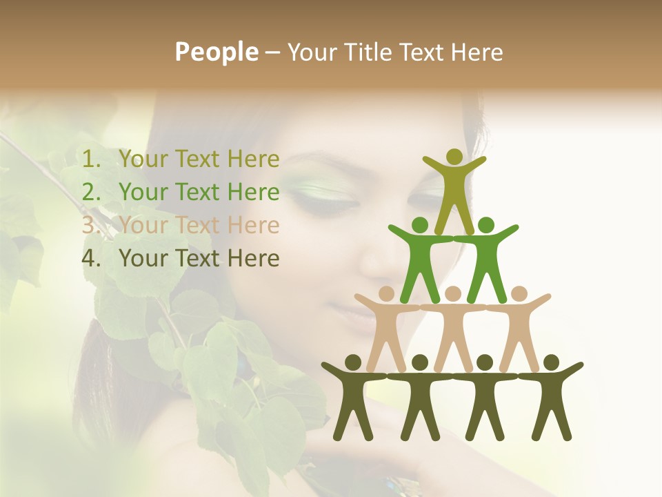 Make Up Perfect Eye PowerPoint Template