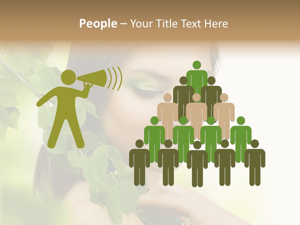 Make Up Perfect Eye PowerPoint Template