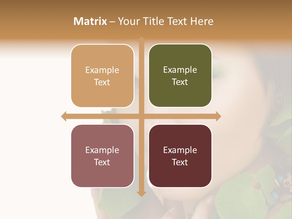 Beauty Leaf Look PowerPoint Template