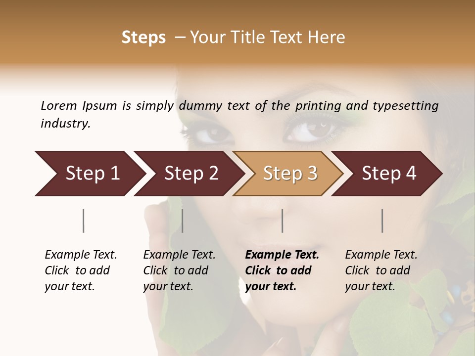 Beauty Leaf Look PowerPoint Template