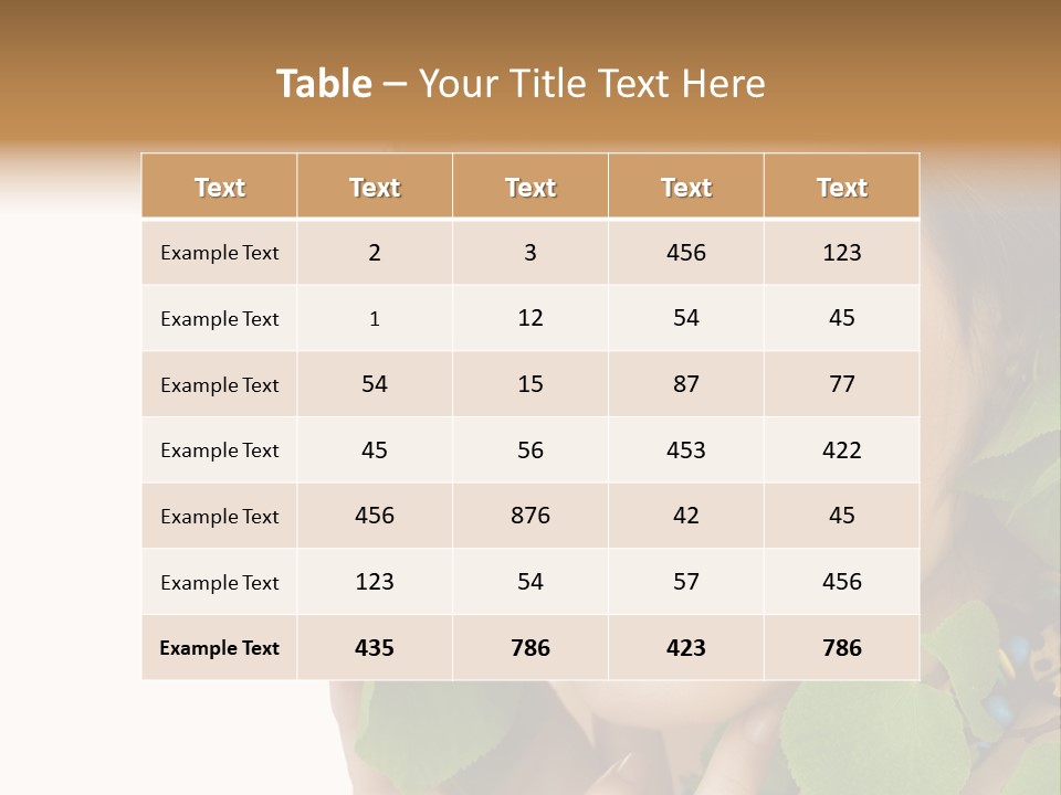 Beauty Leaf Look PowerPoint Template