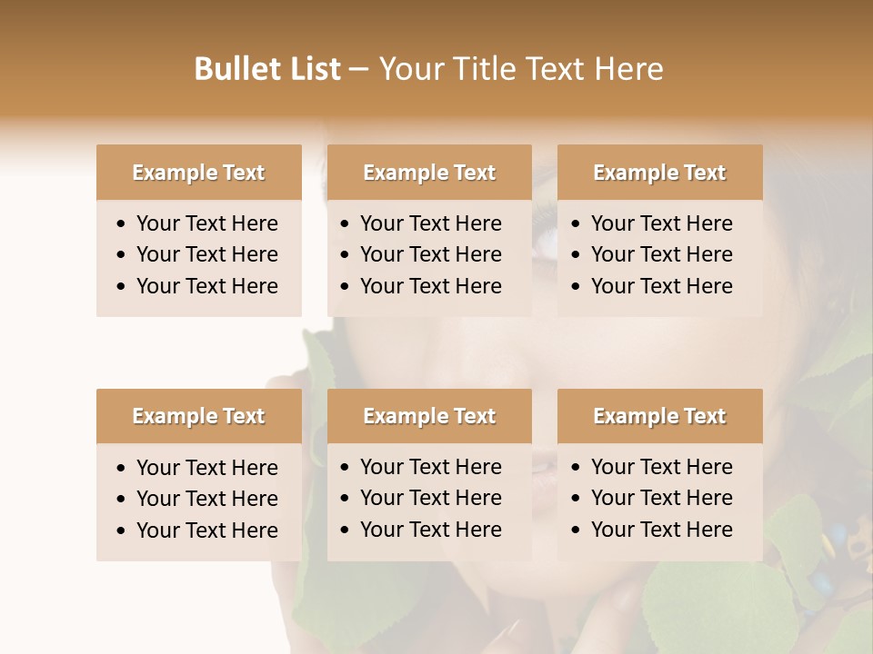 Beauty Leaf Look PowerPoint Template