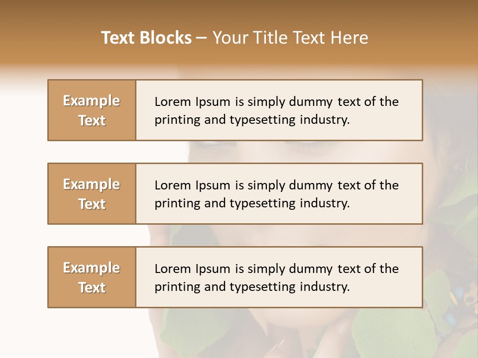 Beauty Leaf Look PowerPoint Template