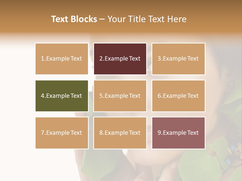 Beauty Leaf Look PowerPoint Template