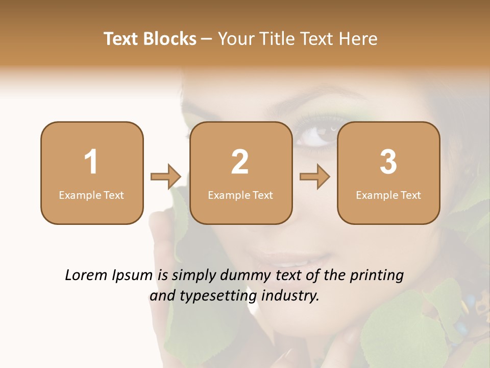 Beauty Leaf Look PowerPoint Template