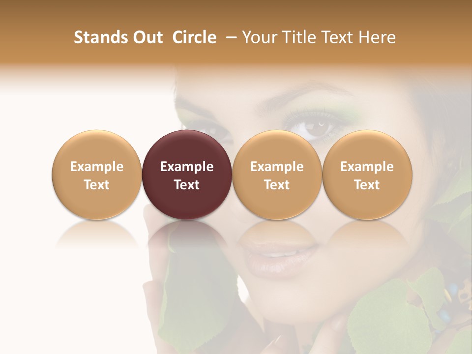 Beauty Leaf Look PowerPoint Template