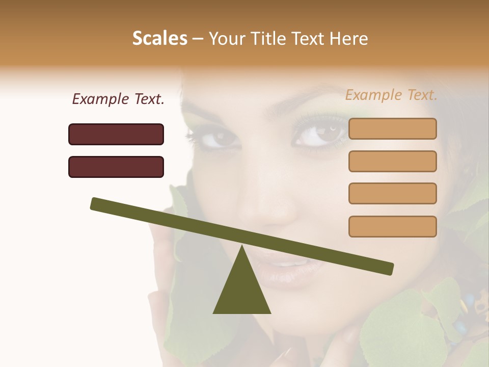 Beauty Leaf Look PowerPoint Template