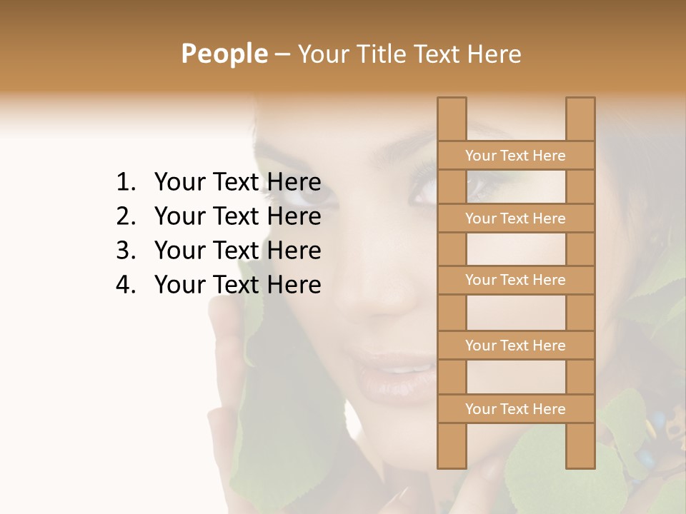 Beauty Leaf Look PowerPoint Template