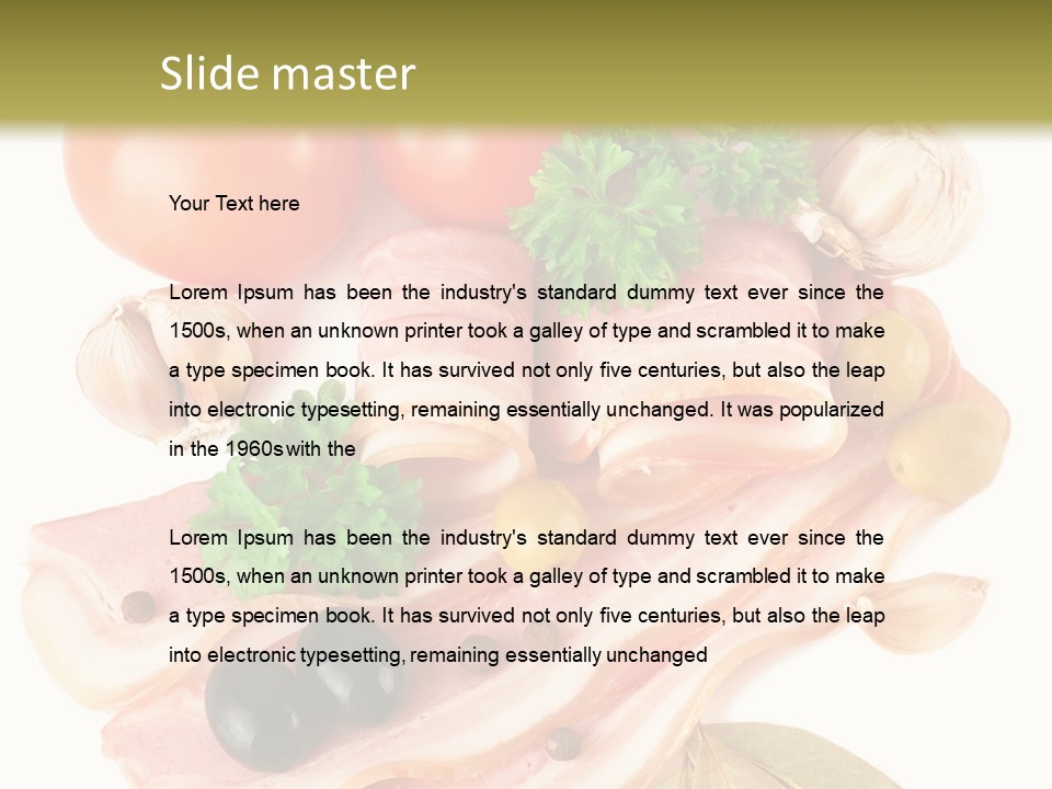 Isolated Roll Fresh PowerPoint Template