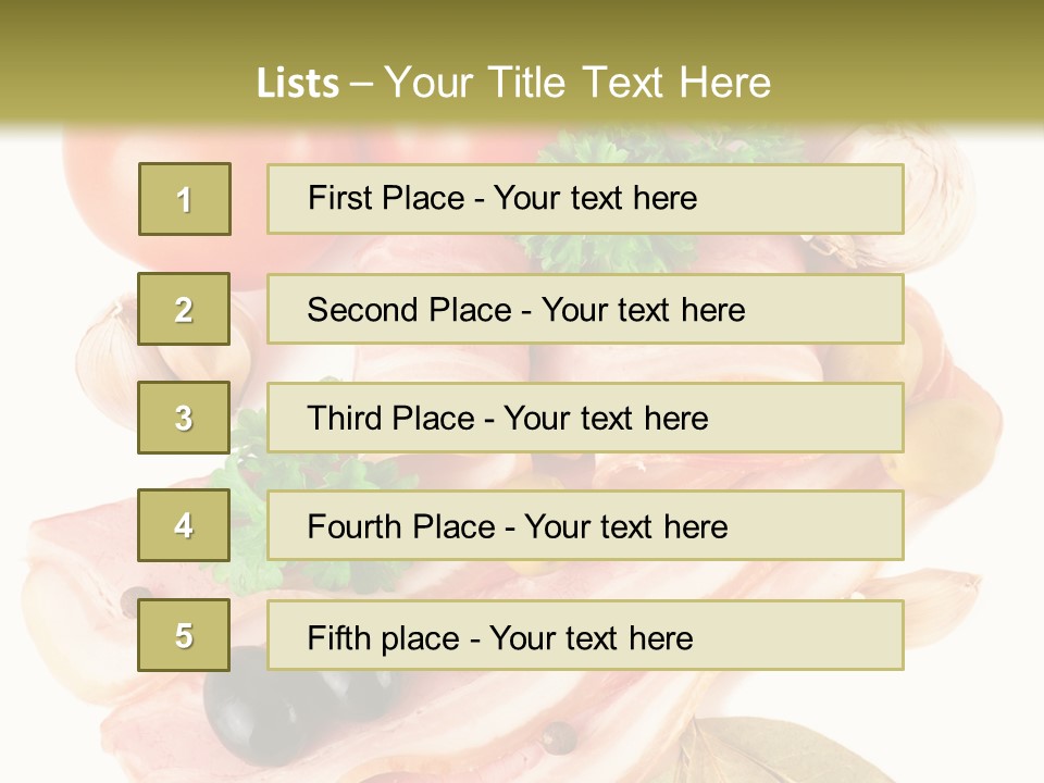 Isolated Roll Fresh PowerPoint Template