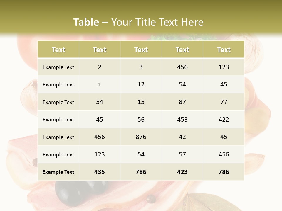 Isolated Roll Fresh PowerPoint Template