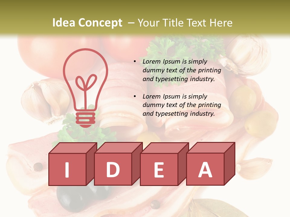 Isolated Roll Fresh PowerPoint Template