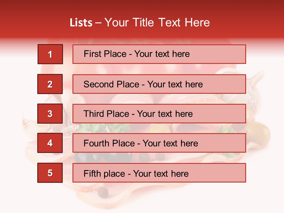Flavour Ingredient Spice PowerPoint Template