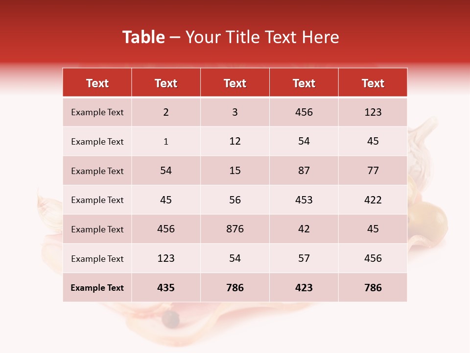 Flavour Ingredient Spice PowerPoint Template