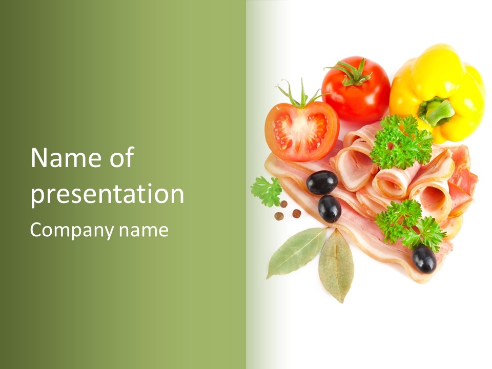 Raw Aromatic Baked PowerPoint Template