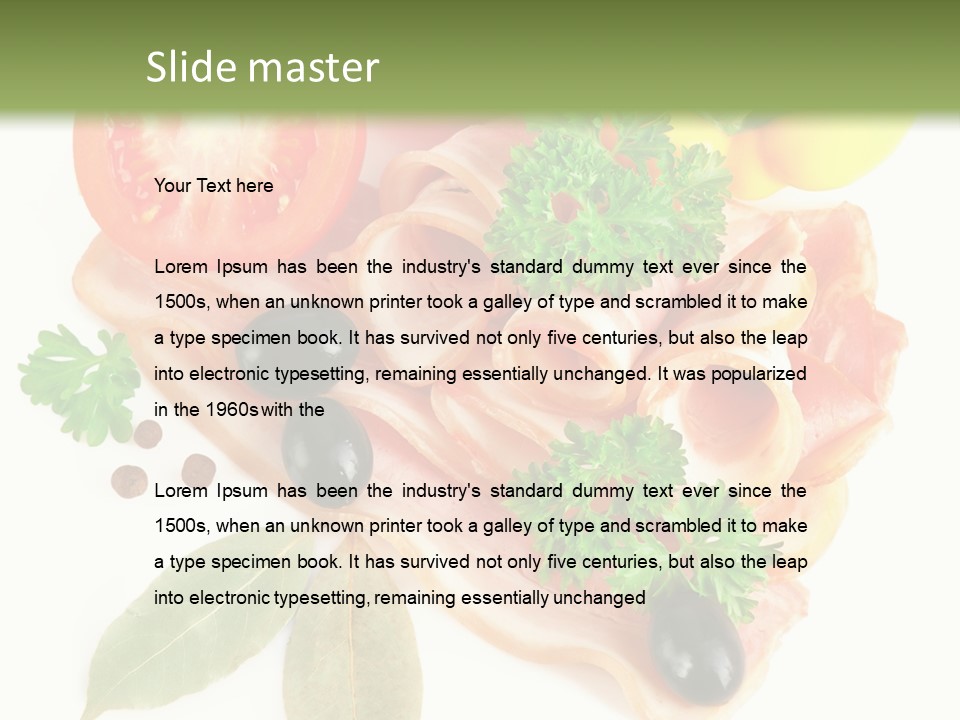 Raw Aromatic Baked PowerPoint Template