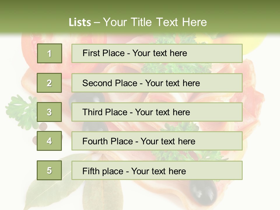 Raw Aromatic Baked PowerPoint Template