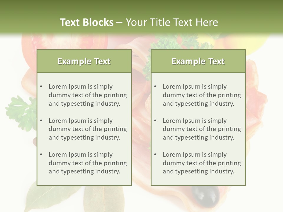 Raw Aromatic Baked PowerPoint Template