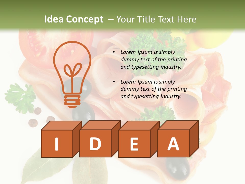 Raw Aromatic Baked PowerPoint Template