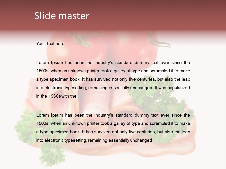 Horizontal Lard Parsley PowerPoint Template
