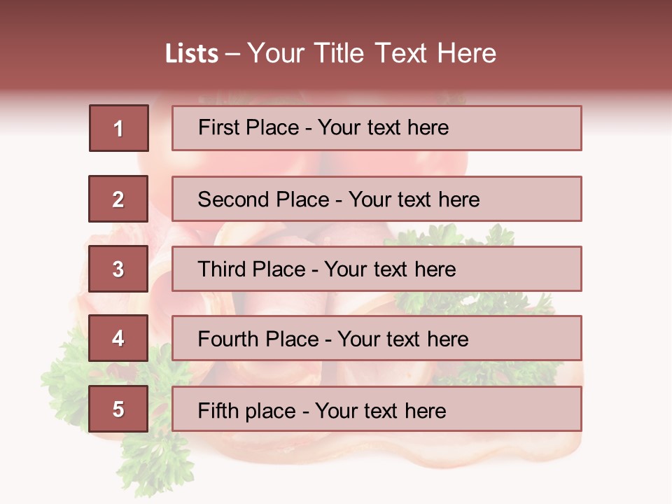 Horizontal Lard Parsley PowerPoint Template