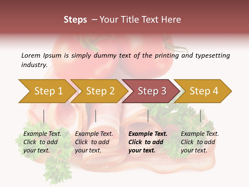 Horizontal Lard Parsley PowerPoint Template