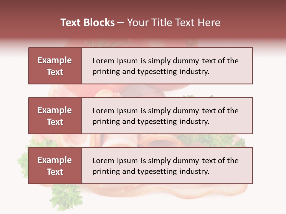 Horizontal Lard Parsley PowerPoint Template
