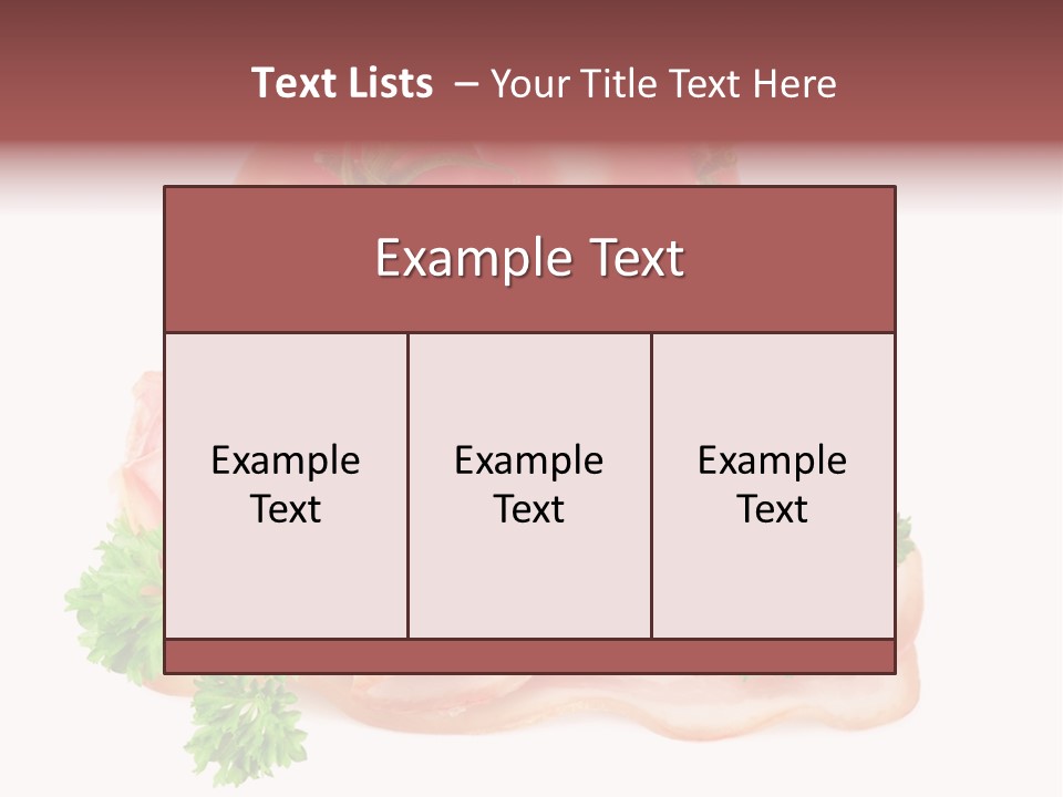 Horizontal Lard Parsley PowerPoint Template