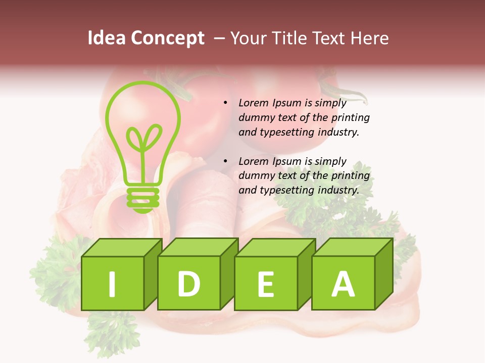 Horizontal Lard Parsley PowerPoint Template