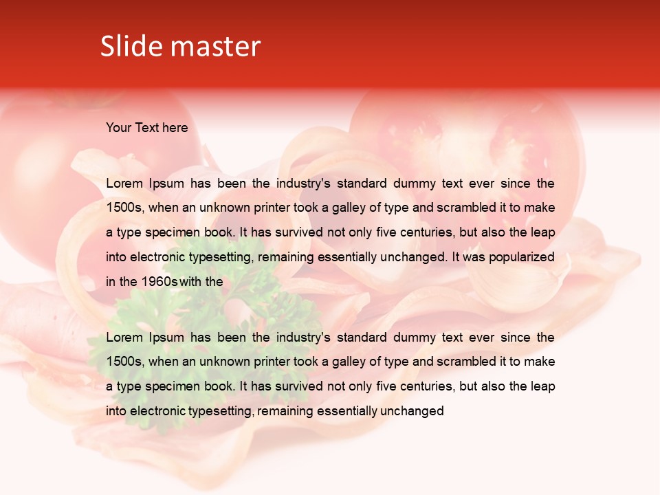 Flavour Background Tasty PowerPoint Template