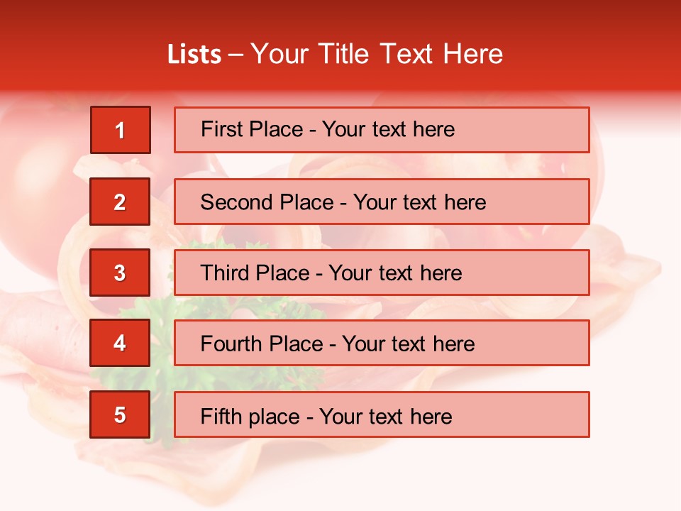 Flavour Background Tasty PowerPoint Template