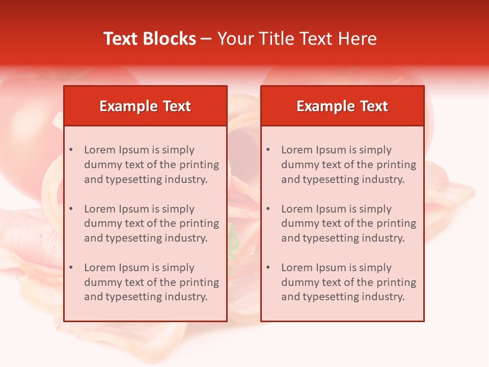 Flavour Background Tasty PowerPoint Template