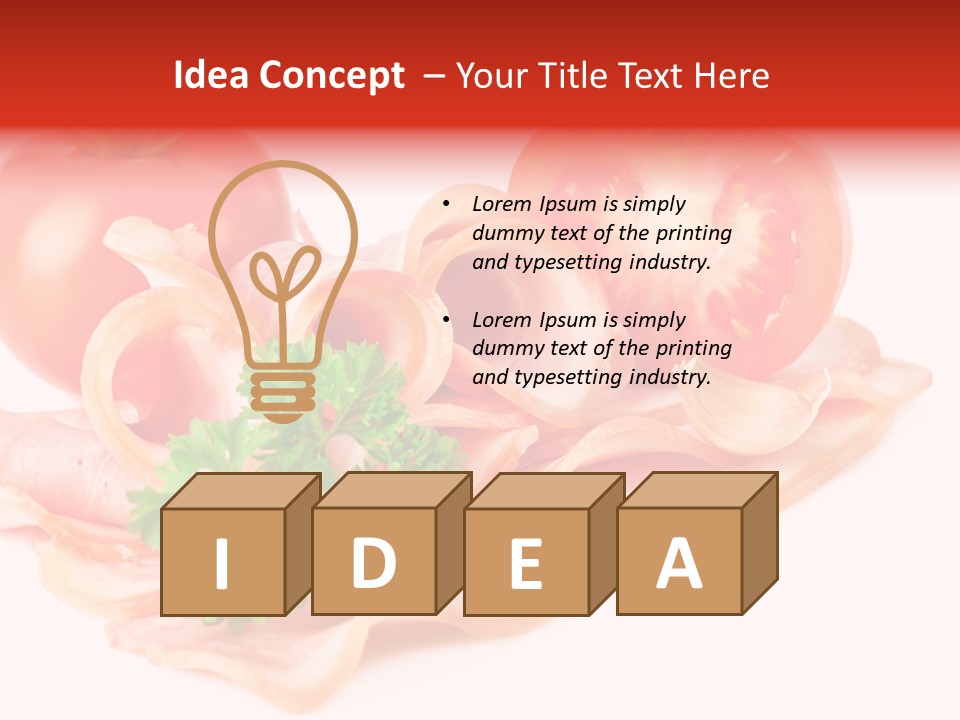 Flavour Background Tasty PowerPoint Template