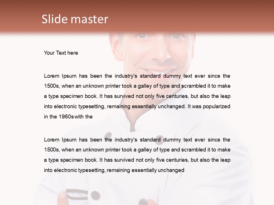 Gourmet Smiling Life PowerPoint Template