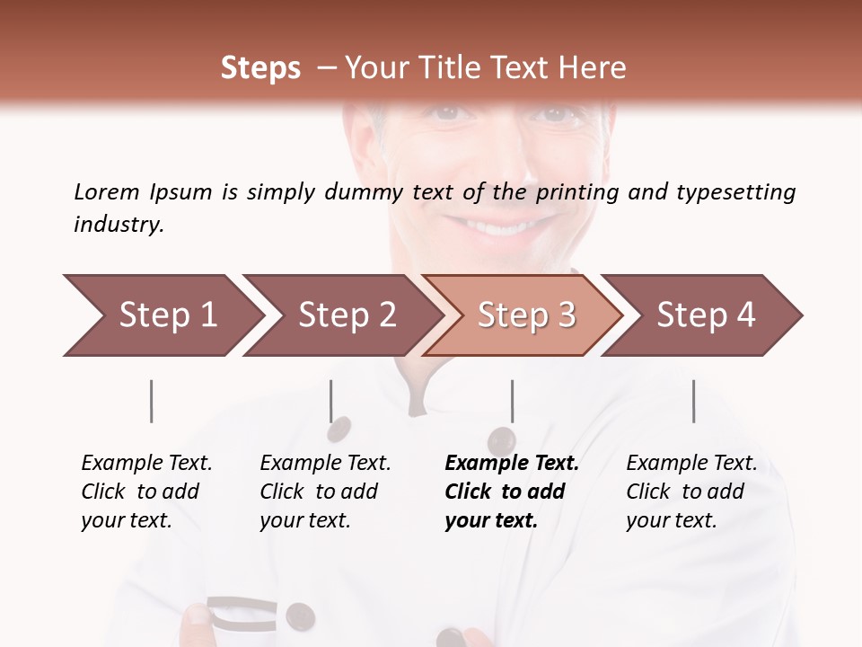 Gourmet Smiling Life PowerPoint Template